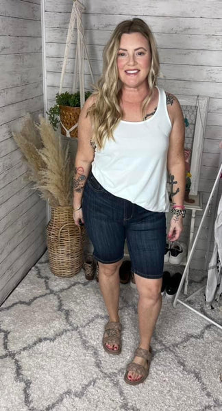 Judy Blue Denim Biker Shorts