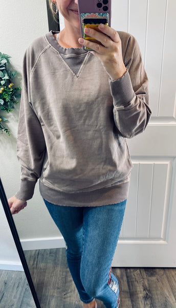 Fall Mineral Wash French Terry Sweatshirts