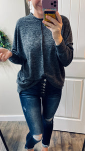 Charcoal Seam Sweater