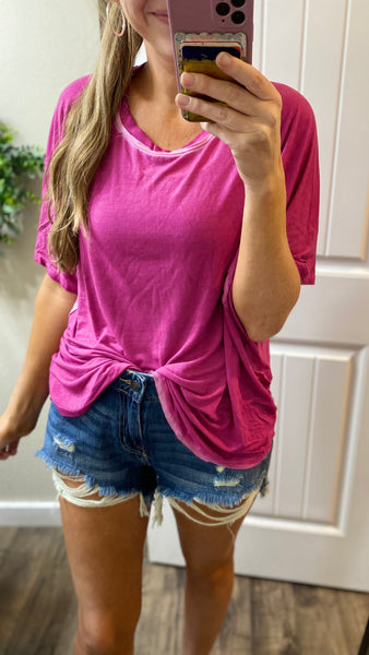 Distress Midrise Shorts