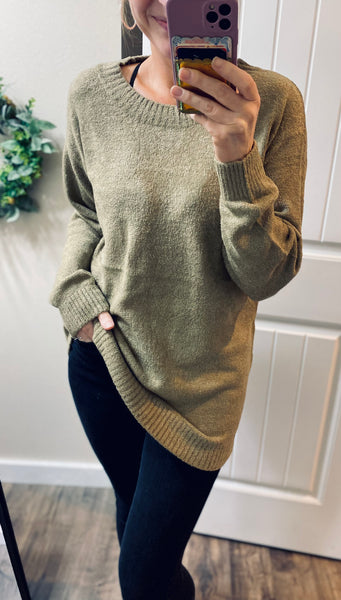 Deep Olive Sweater