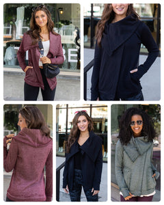 Fleece Wrap Sweater
