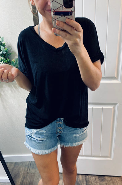 Shimmery Vneck Blouse