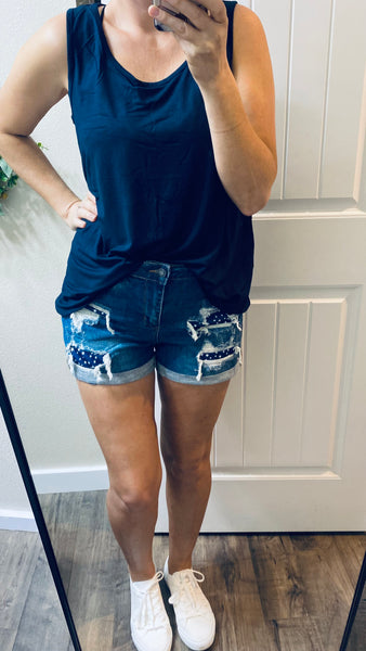 Judy Blue Star Patch Shorts