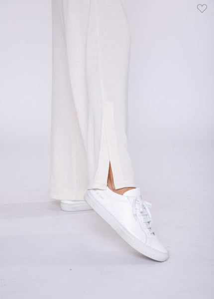 Oatmeal Wide Leg Lounge Pants