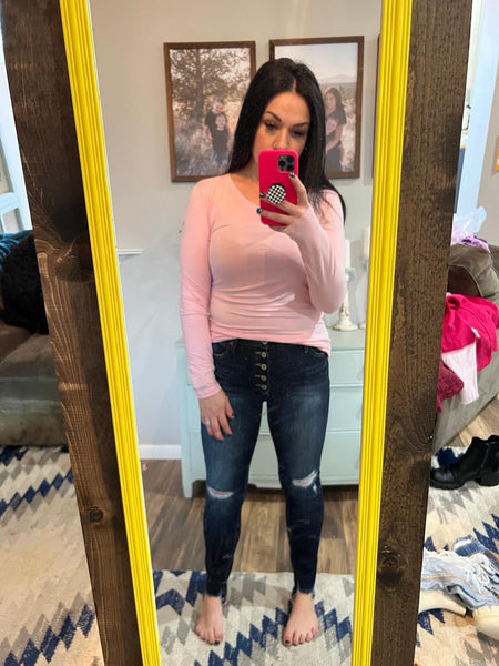 Buttery Soft V-Neck Long Sleeve