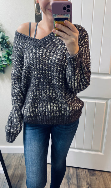Two Tone Chunky Sweater