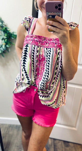 Pink Judy Blue Cut Off Shorts