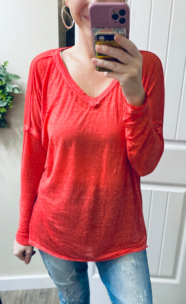 Dropped Shoulder Long Sleeve
