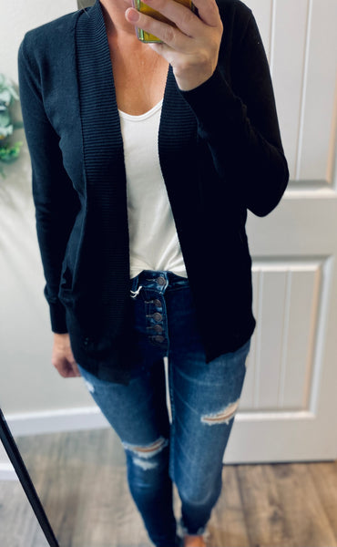 Ribbed Cardigan