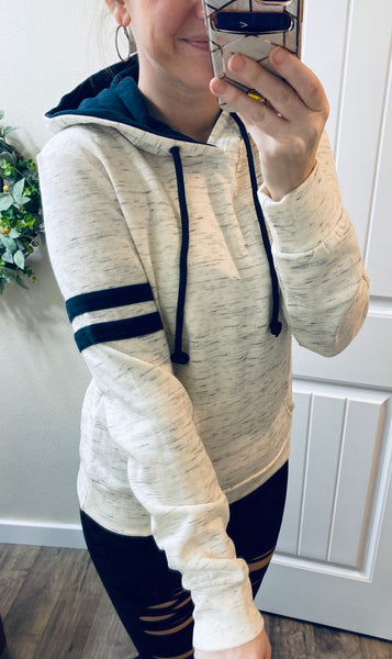 Oatmeal Track Hoodie