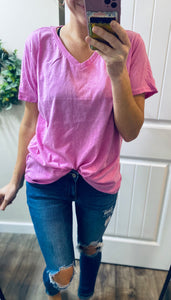 Heather Mauve Short Sleeve Tee