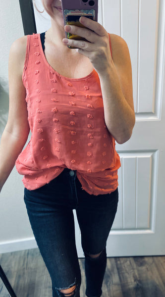 Swiss Dot Sleeveless Top