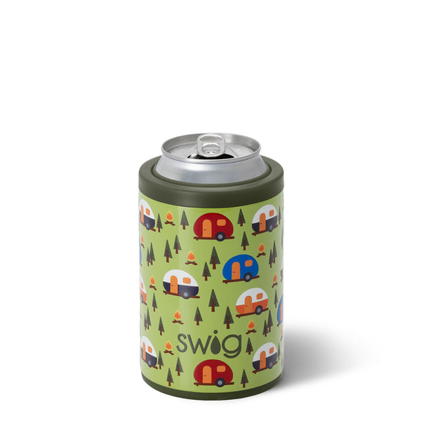 12oz Happy Camper Swig Can/Bottle Cooler