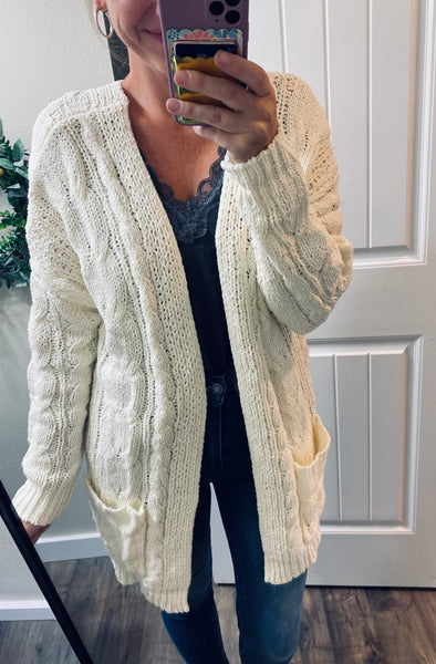 Plush Cable-knit Cardigans