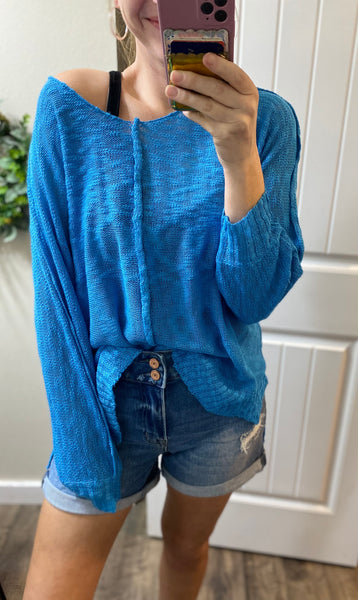 Slouchy Exposed Seam Sweater