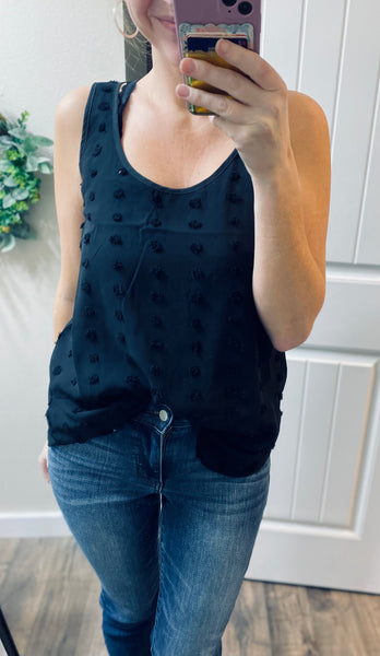 Swiss Dot Sleeveless Top