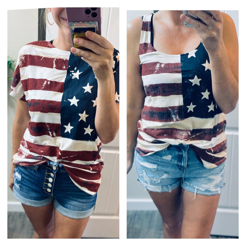 Sale!! Flag Tank/Tee