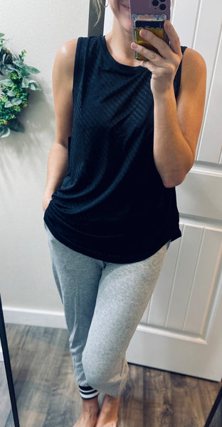 Black Workout Tank Top