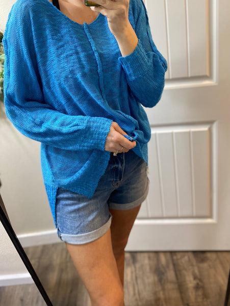 Slouchy Exposed Seam Sweater