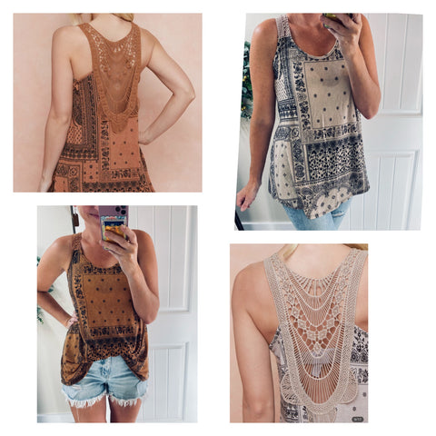 Crochet Back Tank