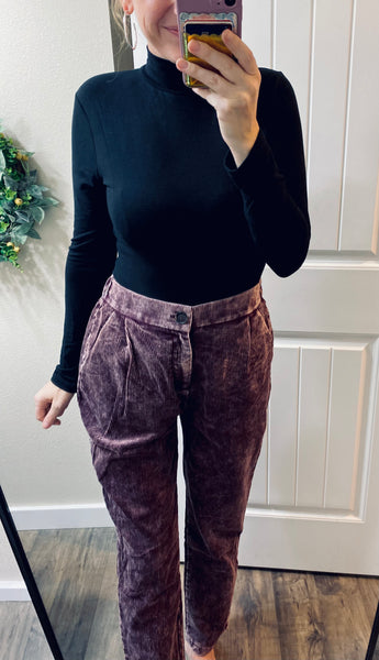 Mineral Wash Corduroy Pants