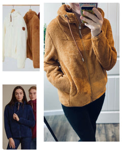 Preorder Fleece Sherpa Full Zip Wanakome Hoodie