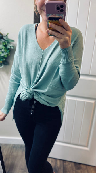 Hi-Low Seam Sweaters