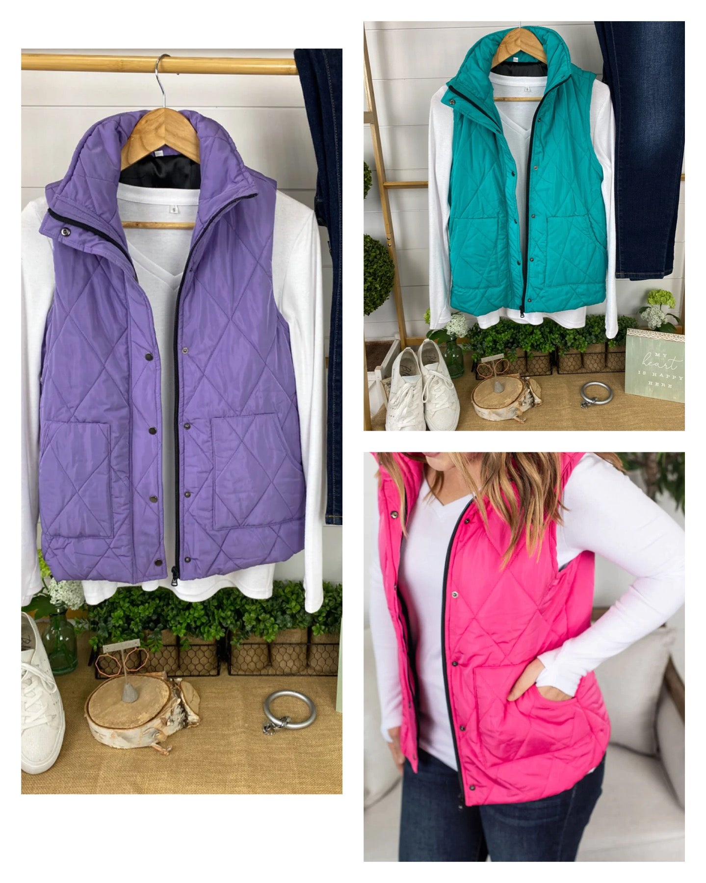 Spring Quilted Vests