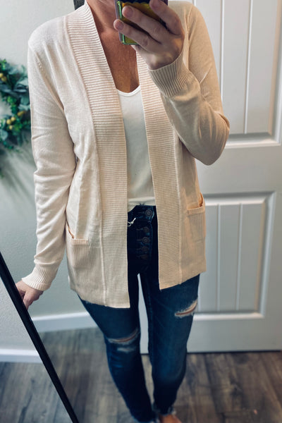 Ribbed Cardigan