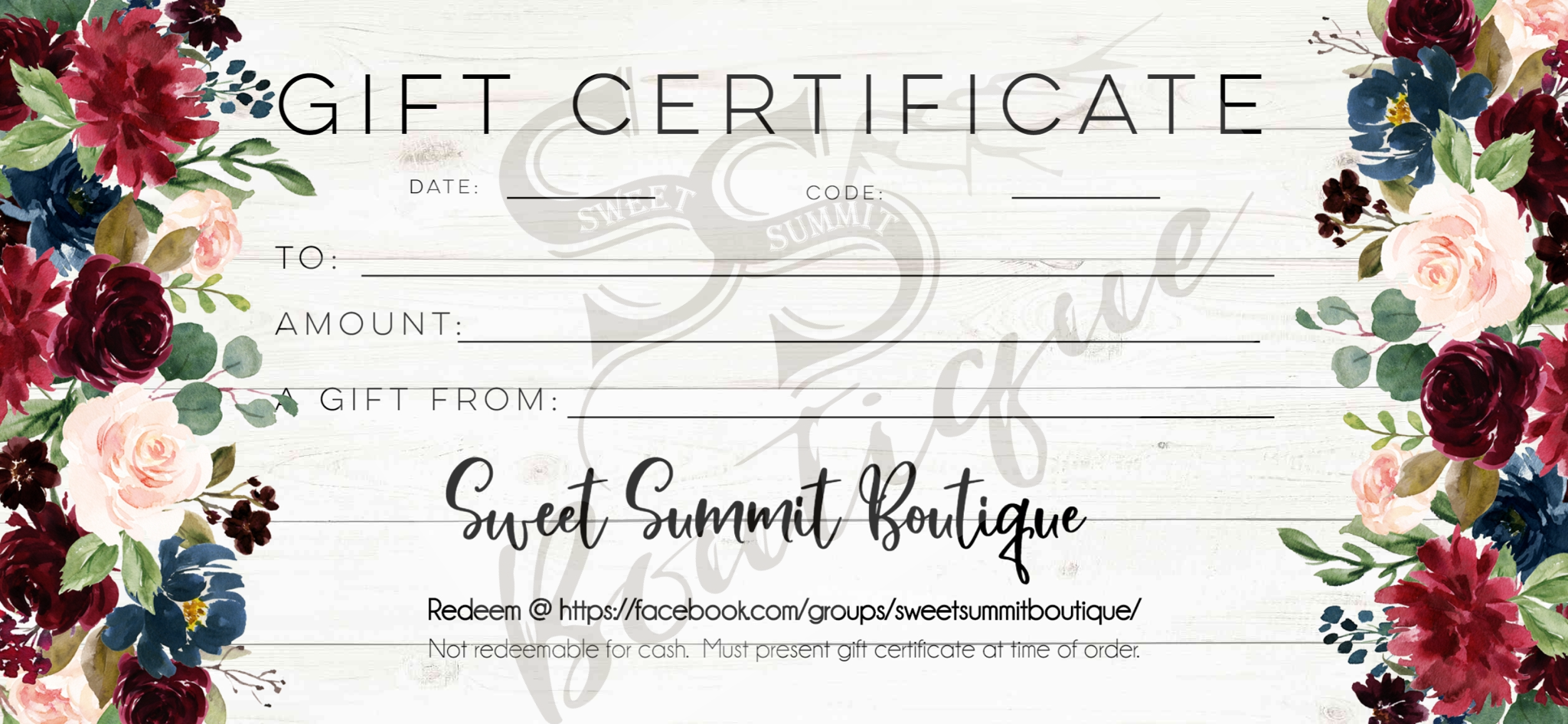 Gift Certificate