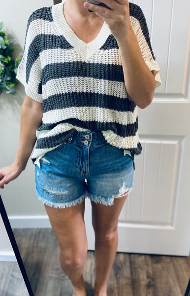 Kancan Distressed Mom Shorts