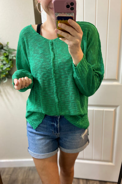 Slouchy Exposed Seam Sweater