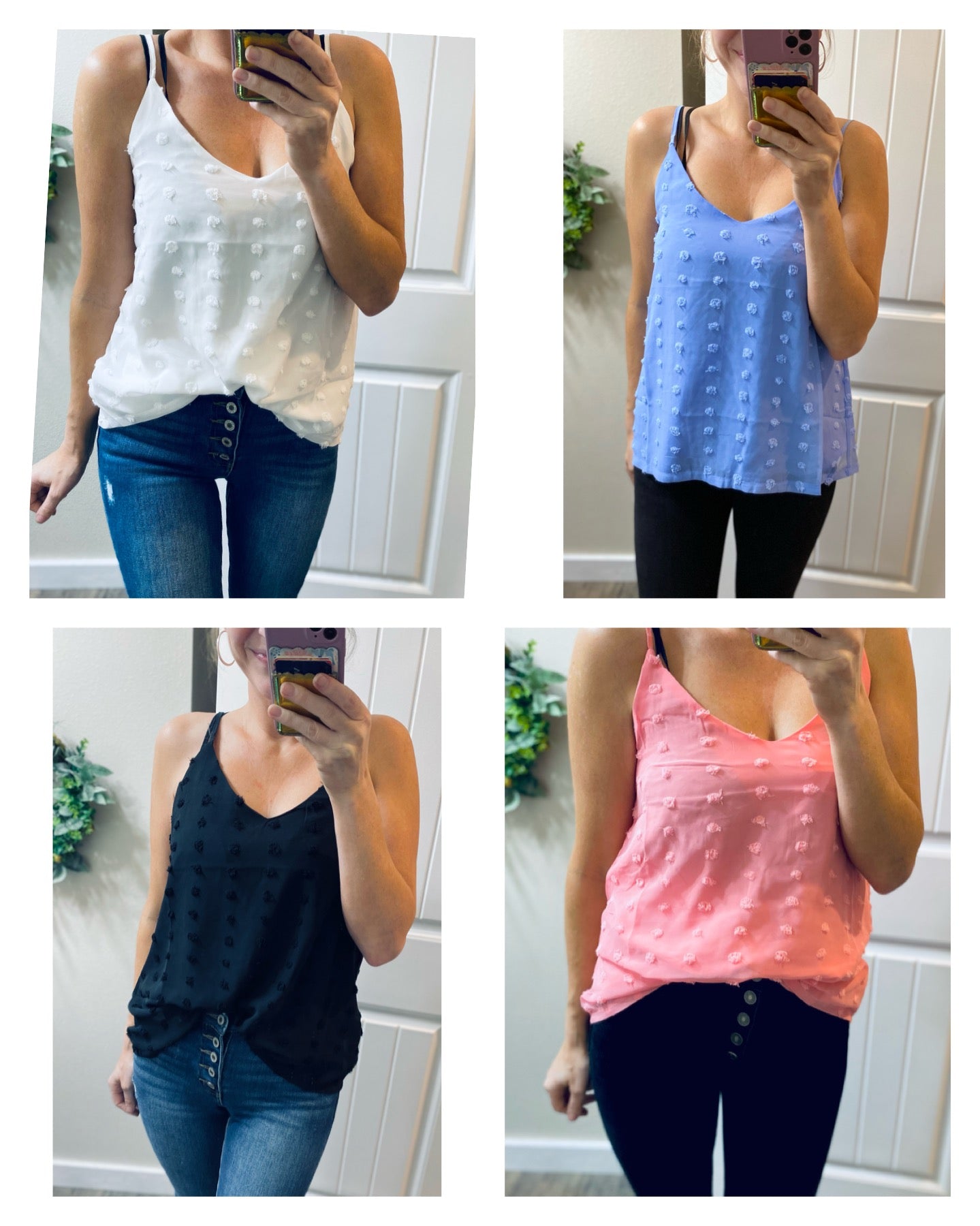 Swiss Dot Cami’s