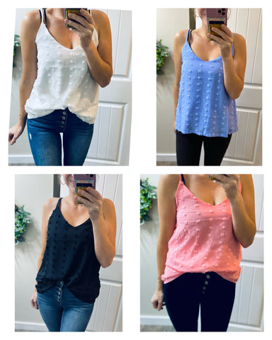 Swiss Dot Cami’s
