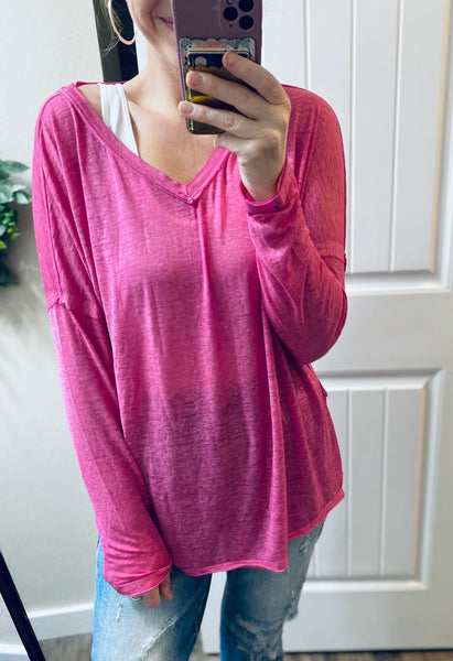 Dropped Shoulder Long Sleeve