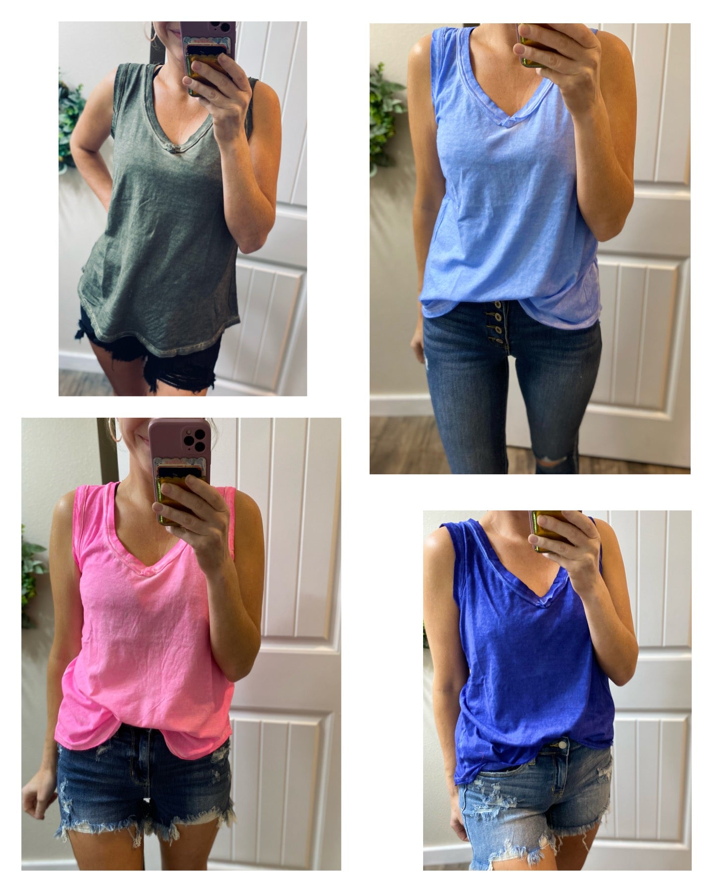 Raw Hem Sleeveless Top