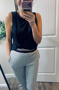 Black Workout Tank Top