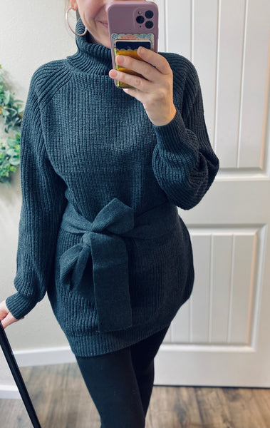 Charcoal Sweater Tunic