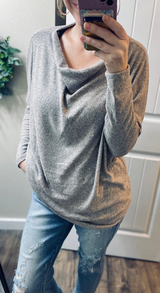 Oatmeal On/Off Shoulder Sweater