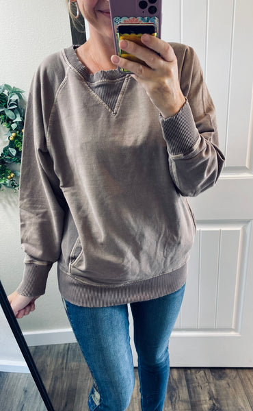 Fall Mineral Wash French Terry Sweatshirts