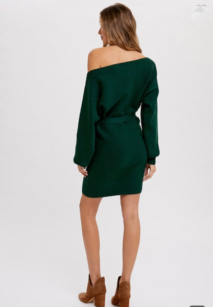 Hunter Boatneck Sweater Dress