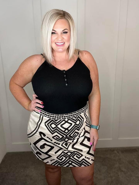 Estrella Patterned Skirt