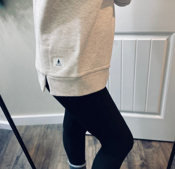 Preorder Heathered Oatmeal Crewneck Wanakome