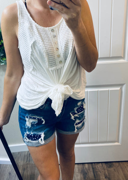 Judy Blue Star Patch Shorts