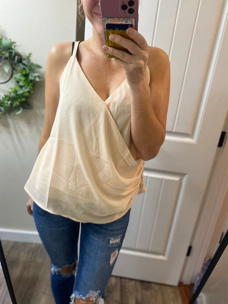 Side Ruched Button Cami