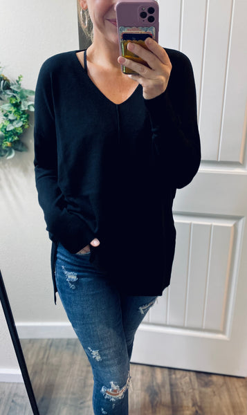 Hi-Low Seam Sweaters