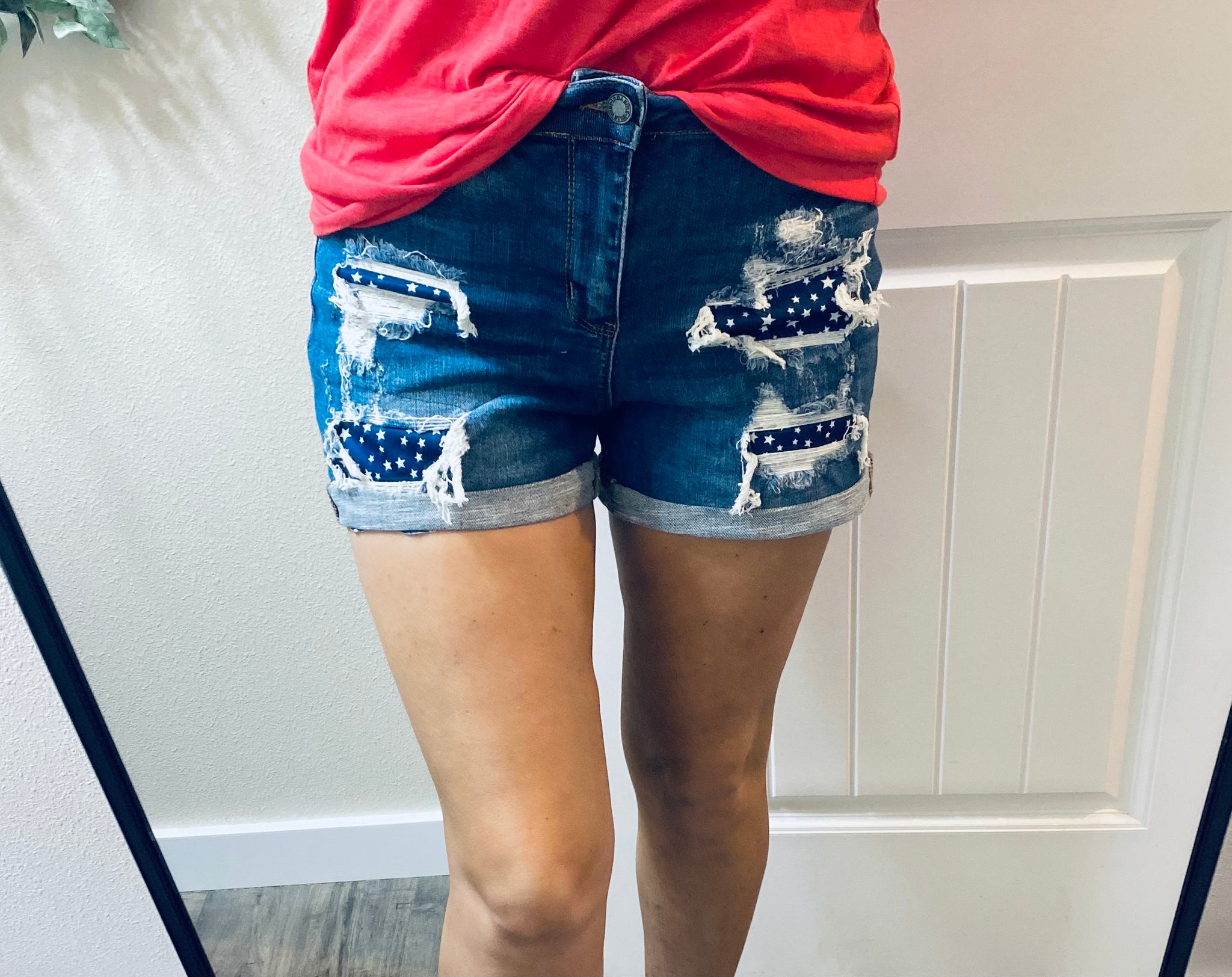 Judy Blue Star Patch Shorts