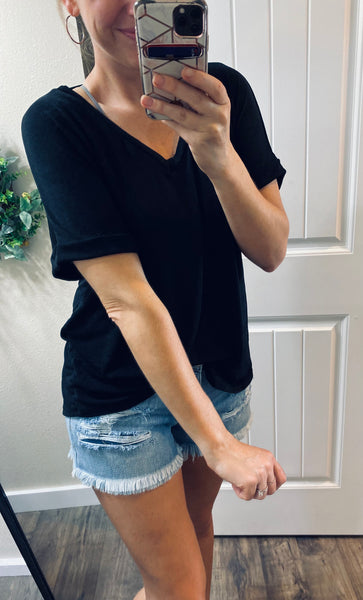 Shimmery Vneck Blouse
