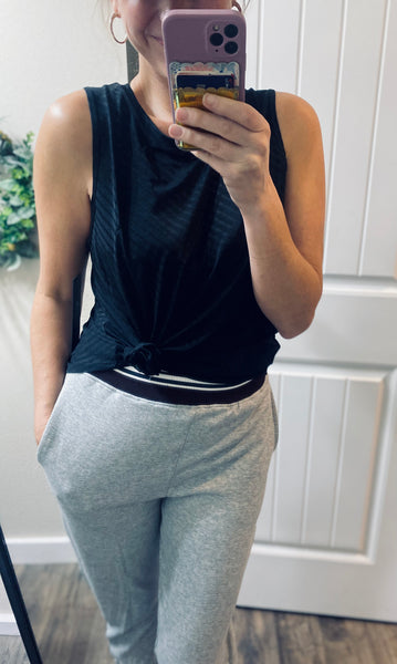 Black Workout Tank Top
